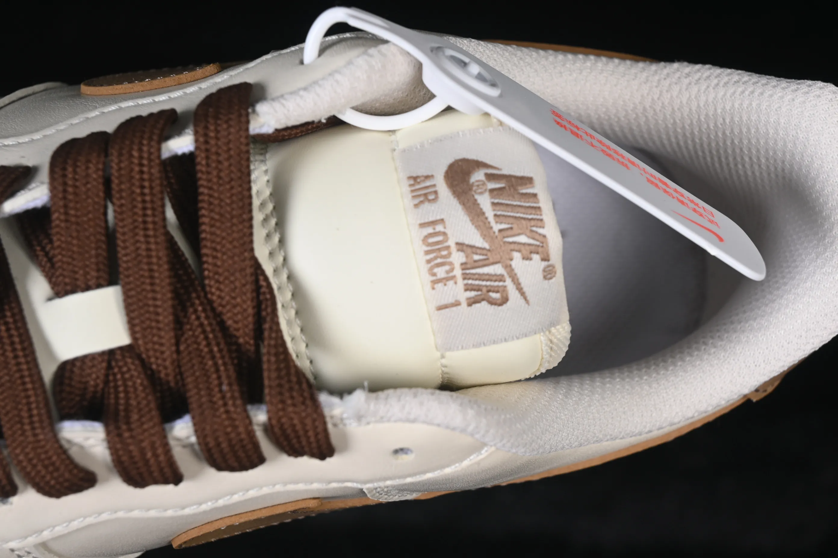 All categories Nk Air Force 1 Air Force series Nk Air Force 1 Low Air Force low-top Nike Air Force 1'07 Low Milk coffee white brown three small hooks Air Force 1 low-top casual sneakers NH0601-584